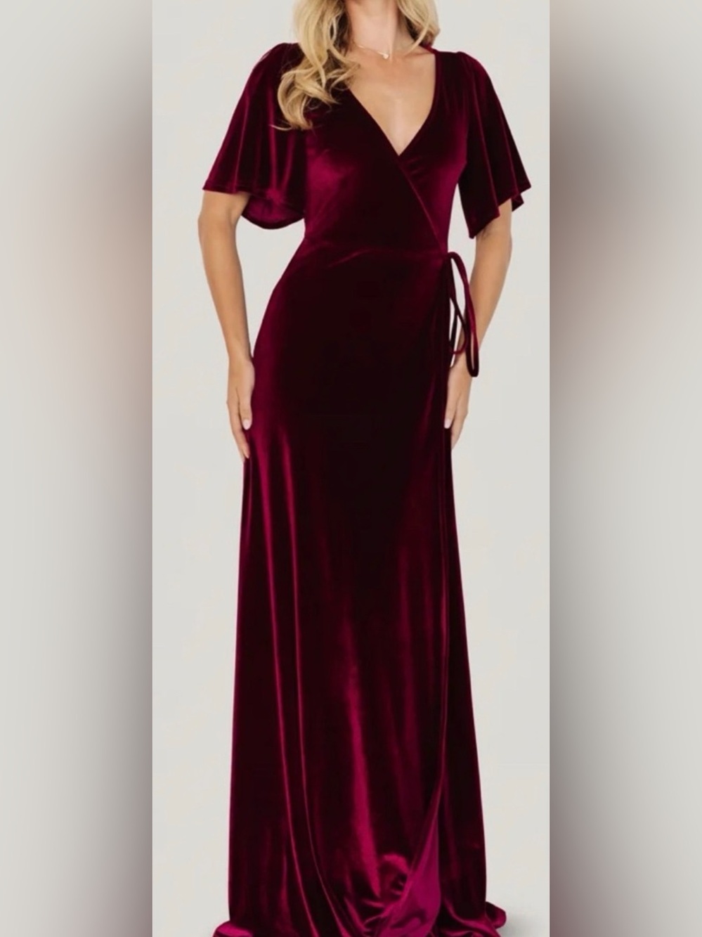Baltic Born Meghan Velvet Wrap Maxi dress XL